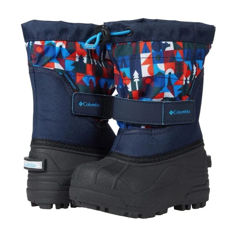 NWT Columbia Unisex-Child Childrens Powderbug Plus II Print Snow Boot Sz 11